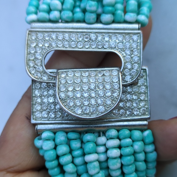 Turquoise Beaded Multistrand Necklace - Picture 7 of 7